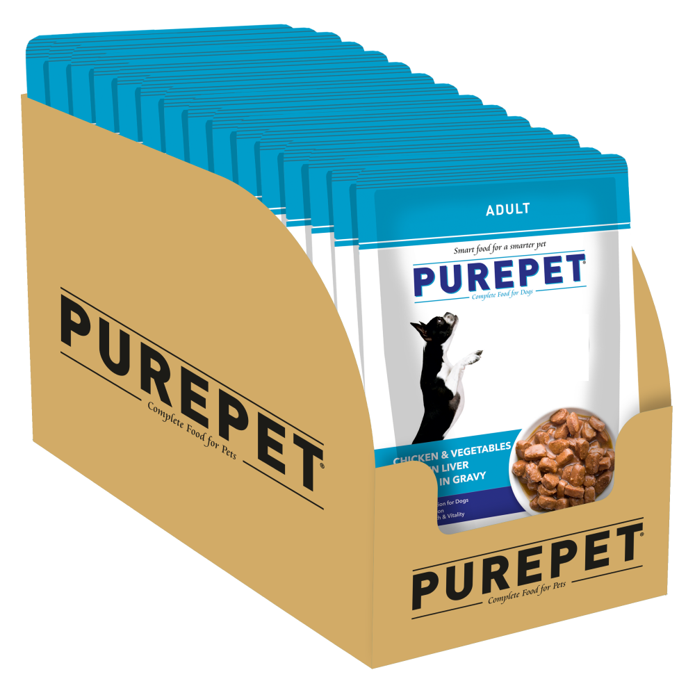 Purepet Chicken & Vegetable Chunks in Gravy Adult Dog Wet Food image 10