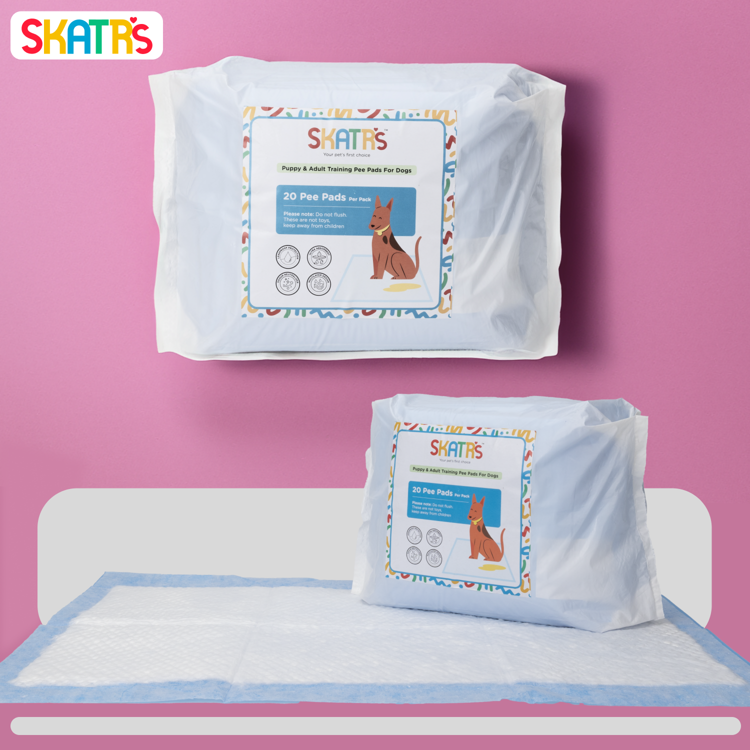 Skatrs Training Pee Pads for Dogs and Cats (45x60cm) image 6