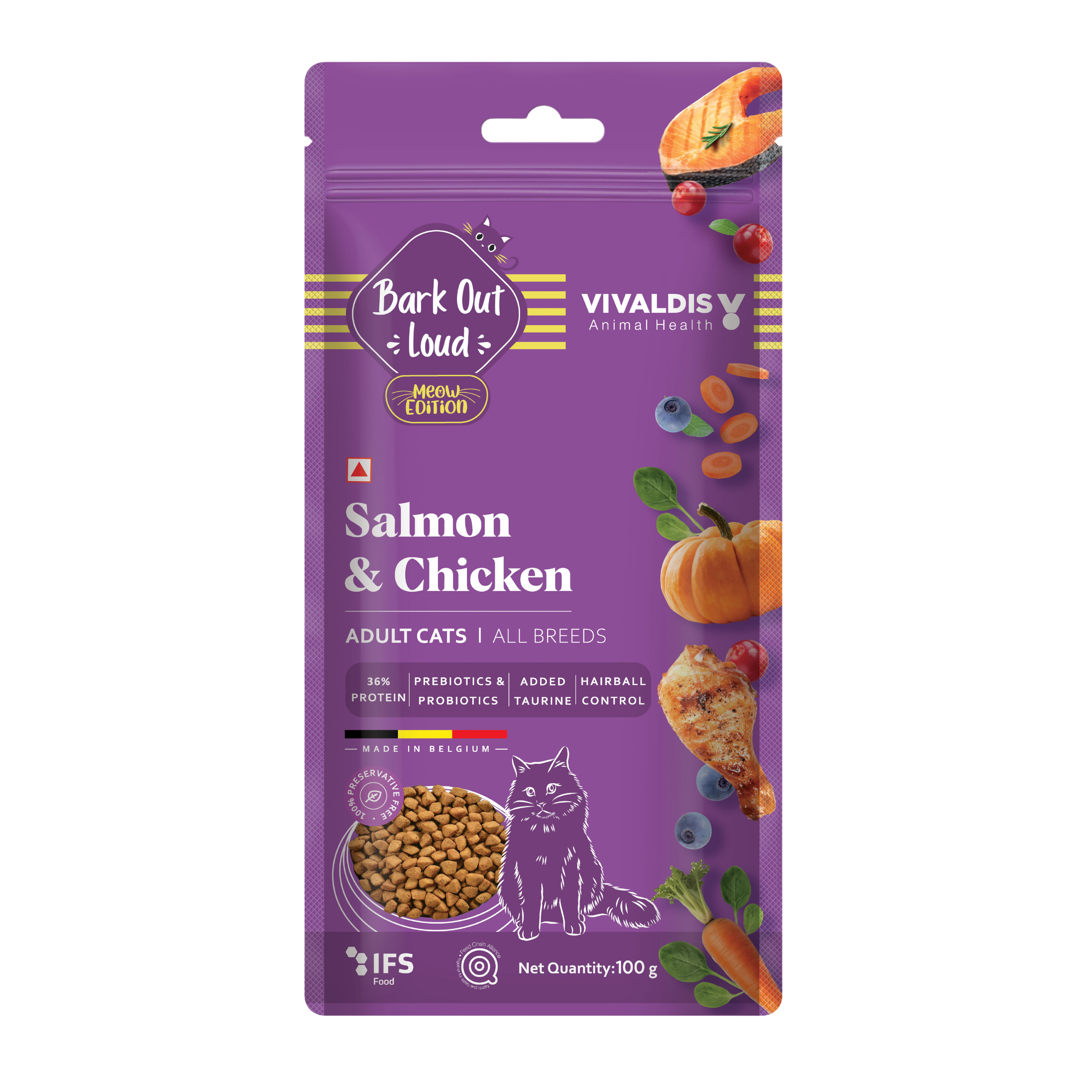 Bark Out Loud Salmon and Chicken Adult Cat Dry Food