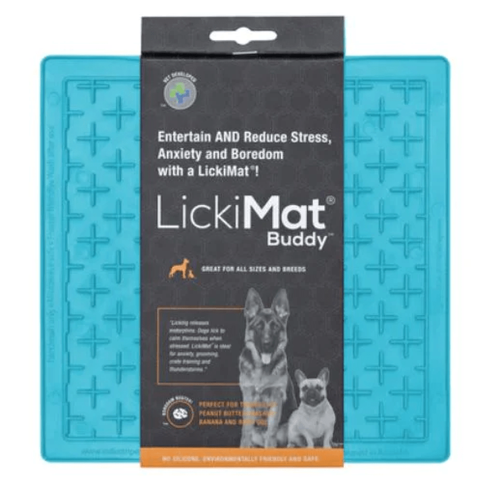 LickiMats Classic Buddy Slow Feeder for Dogs and Cats (Turquoise) image 2