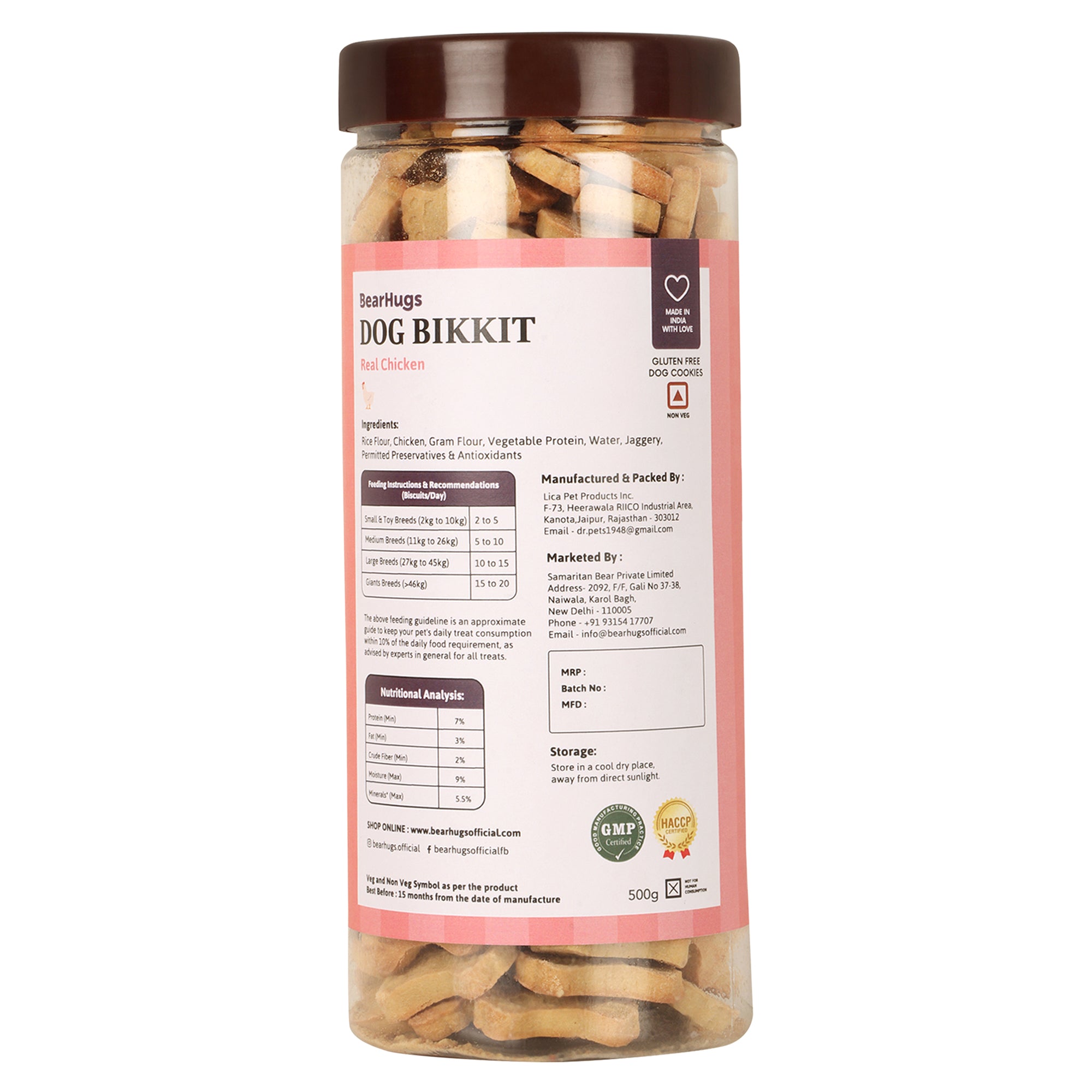 BearHugs Real Chicken Bikkit Gluten Free Cookies Dog Treats image 10