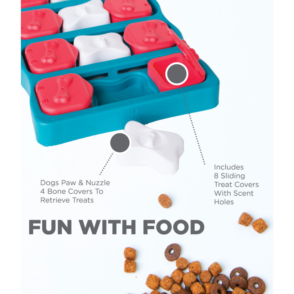 Outward Hound Nina Ottosson Brick Game for Dogs (Blue Level 2 Intermediate) | For Medium Chewers image 4