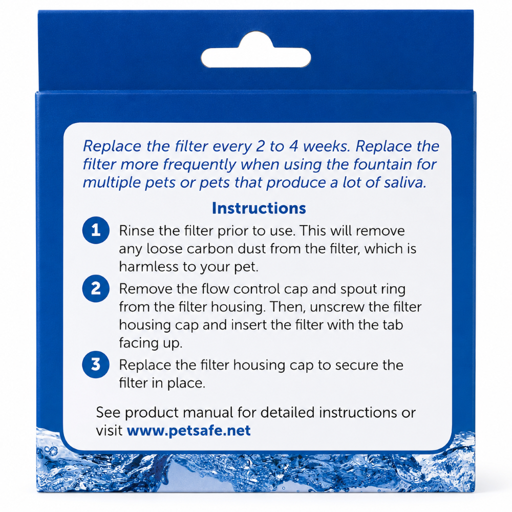 PetSafe Drinkwell Stainless Steel 360 Replacement Filter for Pet Fountain for Dogs and Cats image 6