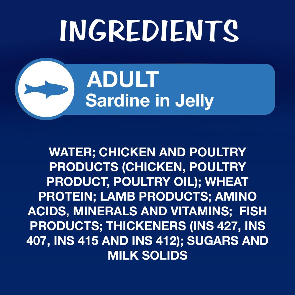 Purina Felix with Sardine, Chicken and Salmon in Jelly Complete and Balanced Adult Cat Wet Food image 3