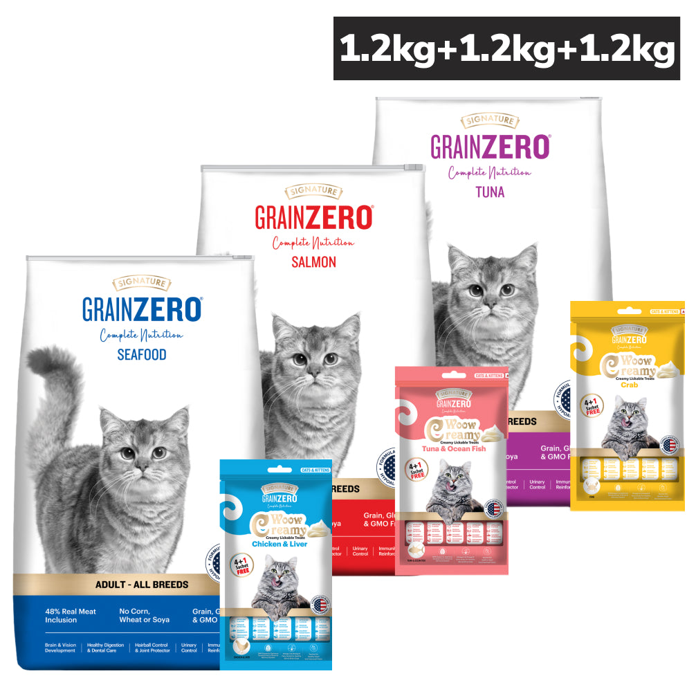 Signature Seafood, Salmon, Tuna Combo Dry Food Cat