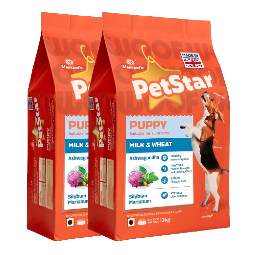 Mankind Petstar Milk and Wheat Puppy Dog Dry Food image 2