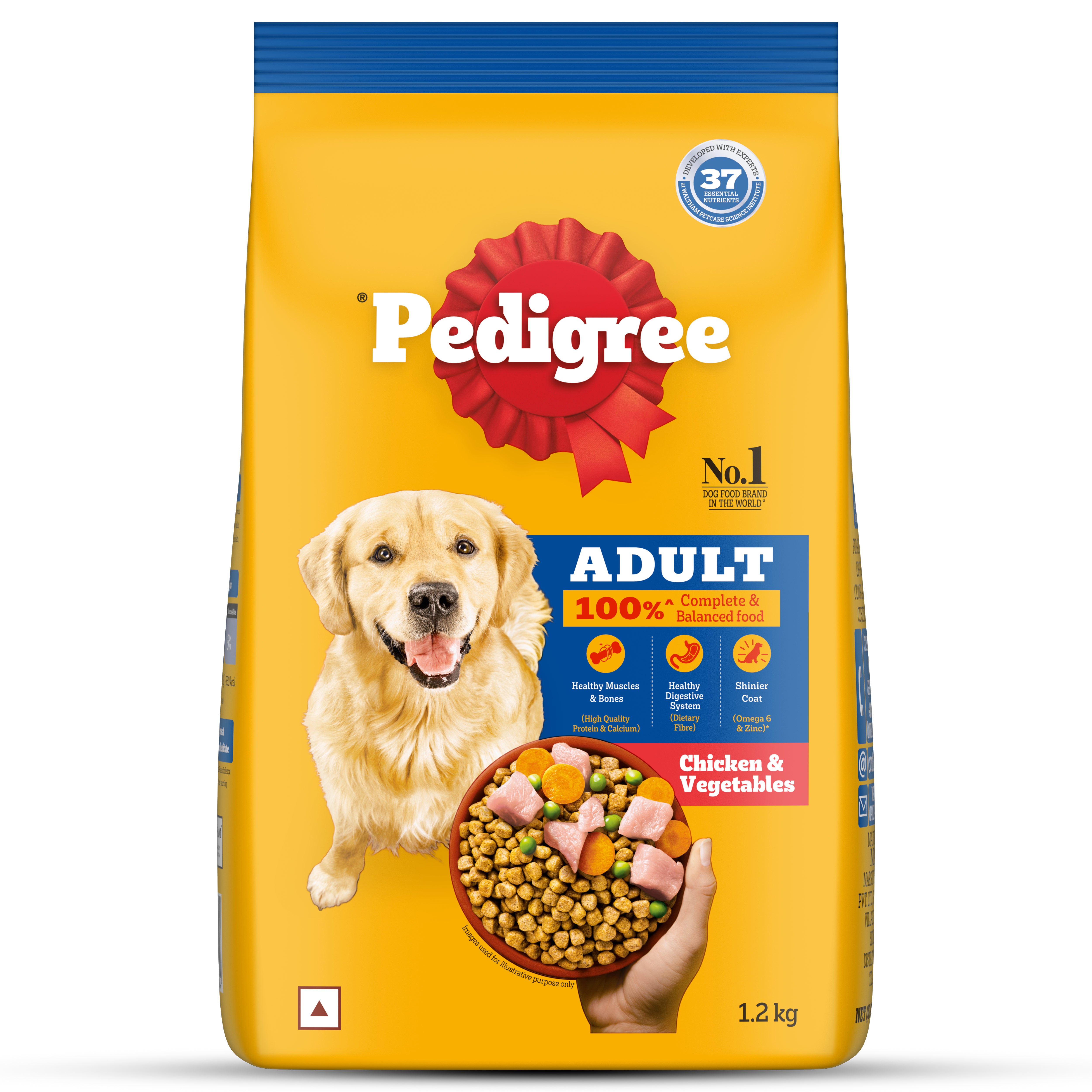 Pedigree Chicken and Vegetables Adult Dry Dog Food image 5