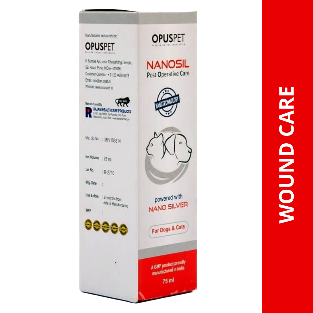 Opus Pet Nanosil Spray Post Operative Care for Dogs and Cats (75ml)