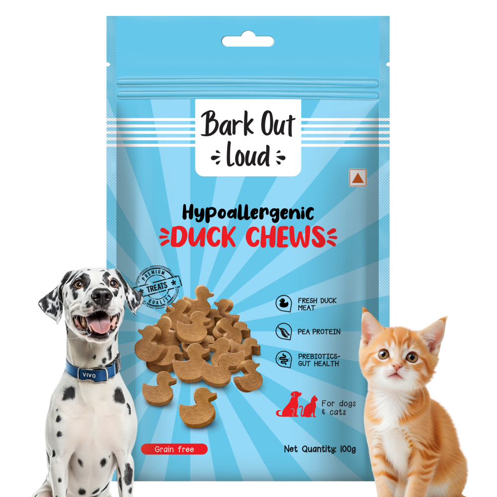 Bark Out Loud Hypoallergenic Duck Meat Treats for Cats and Dogs image 1