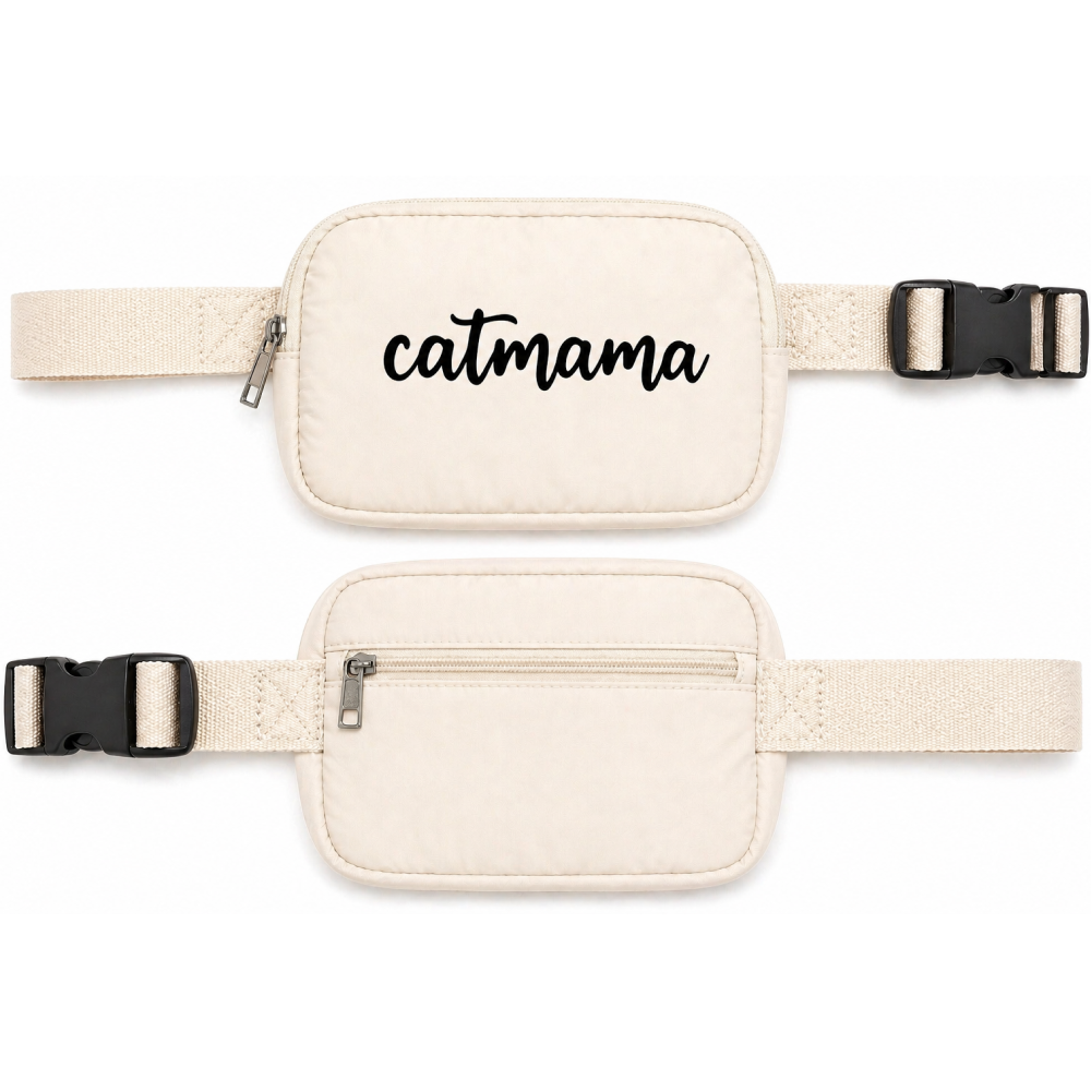 Talking Dog Club Catmama Crossbody Treat & Walk Bag (Cream) image 2
