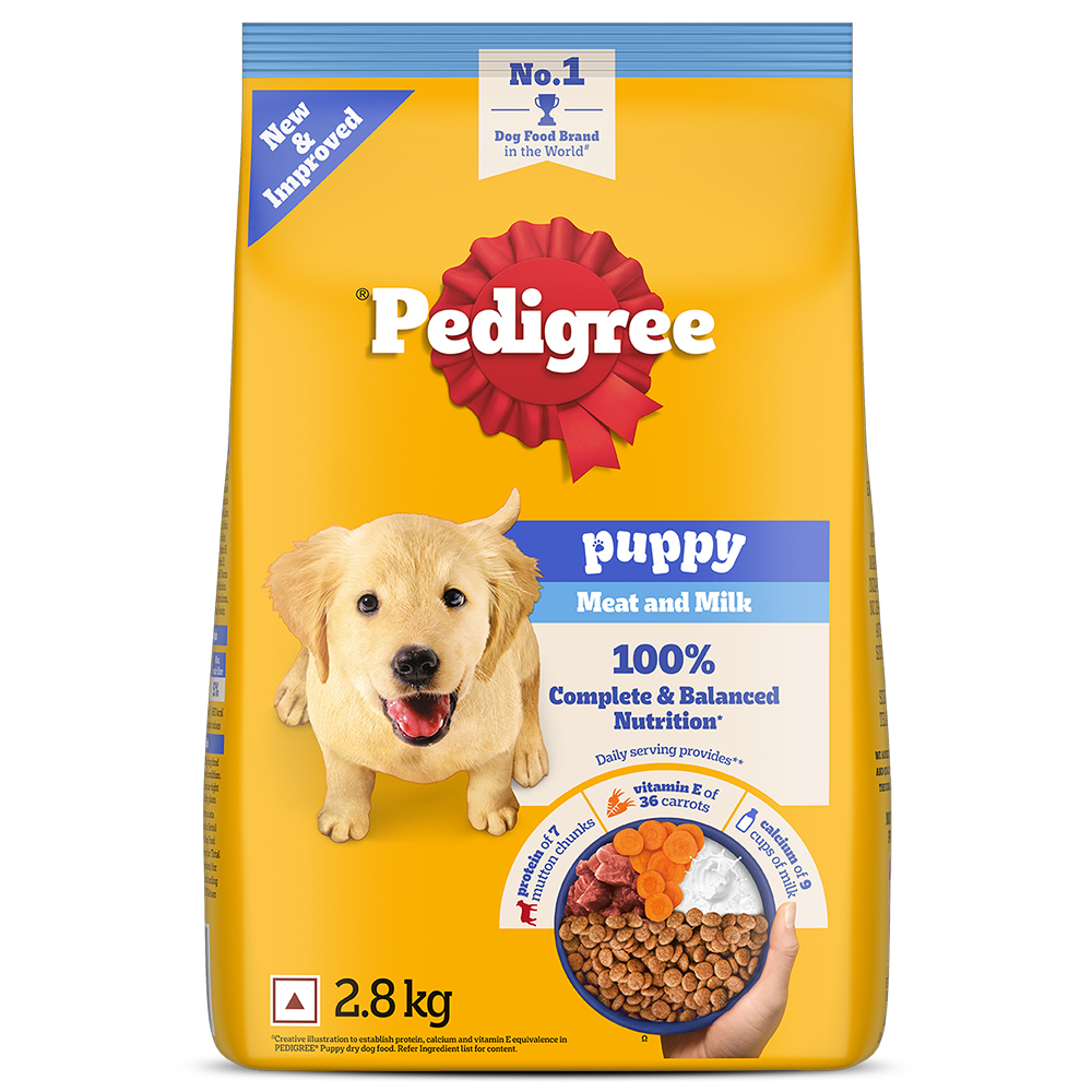 Pedigree Meat & Milk Puppy Dog Dry Food image 4