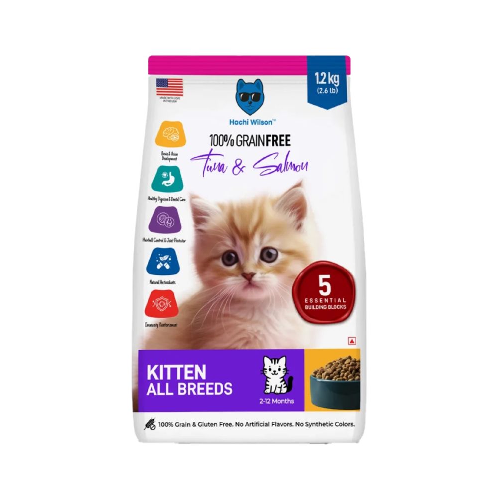 Hachi Wilson Premium Tuna and Salmon Kitten Dry Food