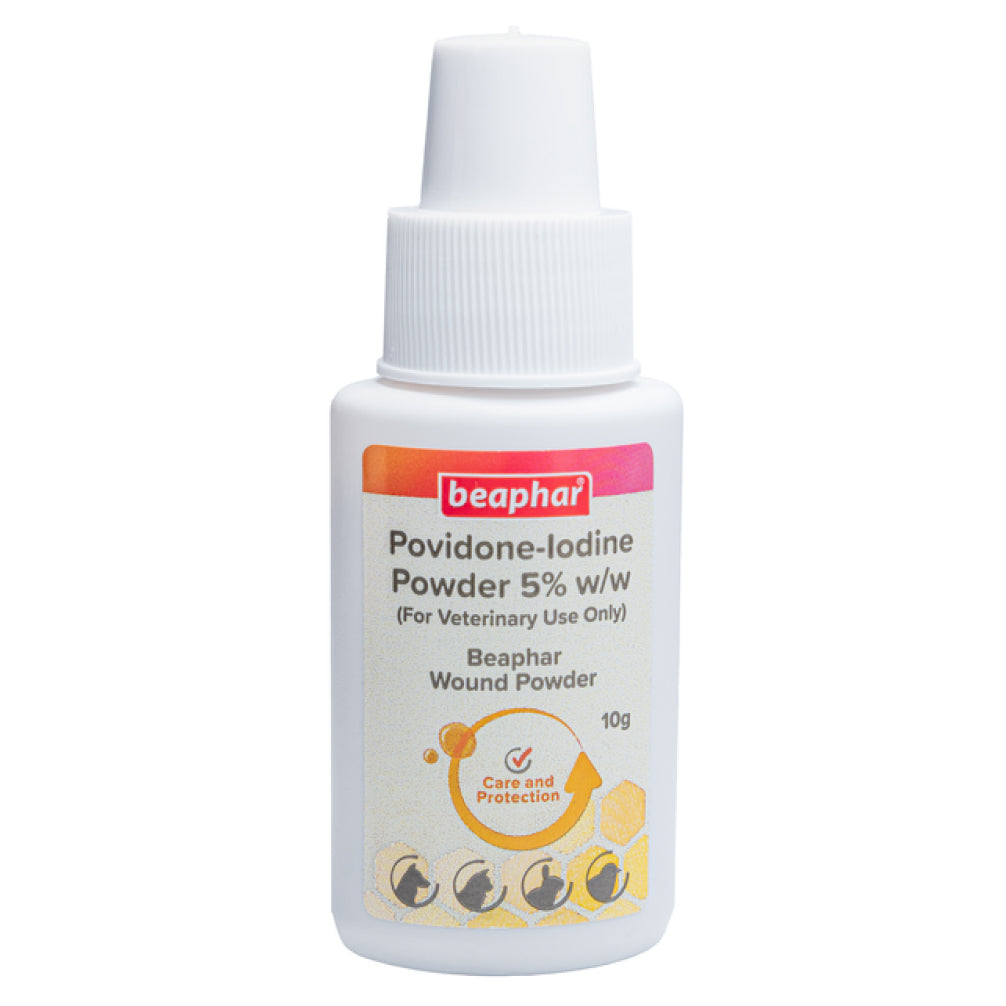 Beaphar Povidone Iodine Wound Healing & Antiseptic Powder for Dogs & Cats