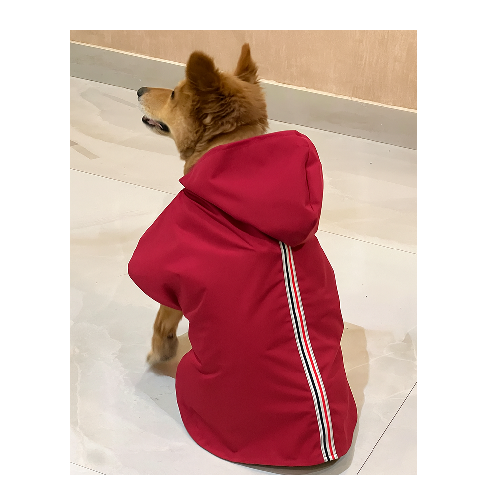 Petsnugs 100% Waterproof Raincoat for Dogs and Cats (Red) image 2