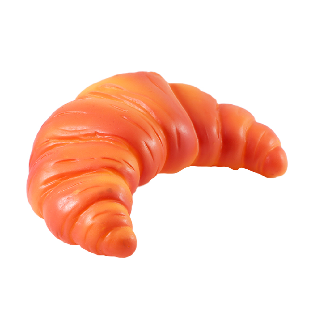 Skatrs Croissant Squeaky Toy for Cats & Dogs