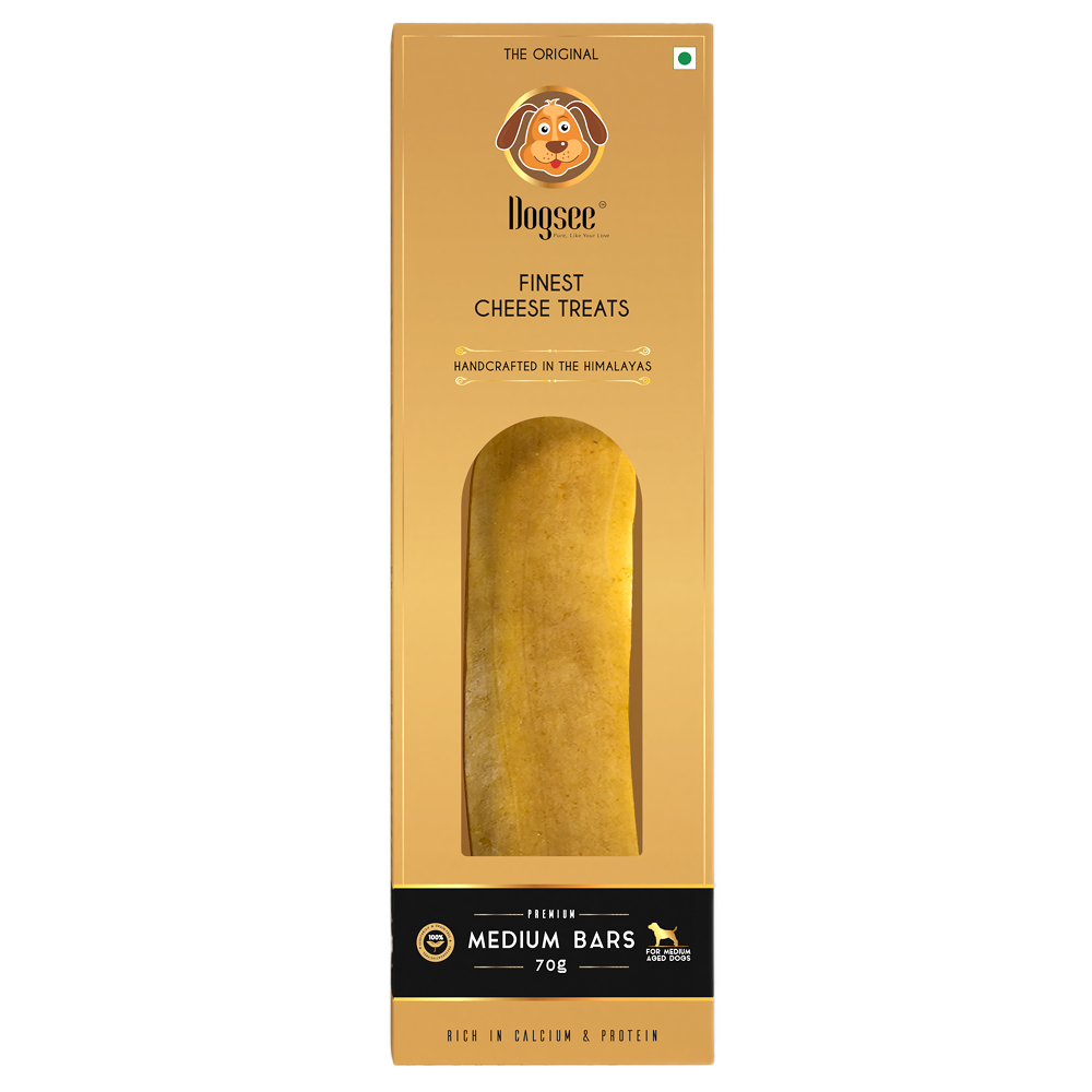 Dogsee Chew 100% Natural Yak Milk Bars Medium Breed Dog Treats