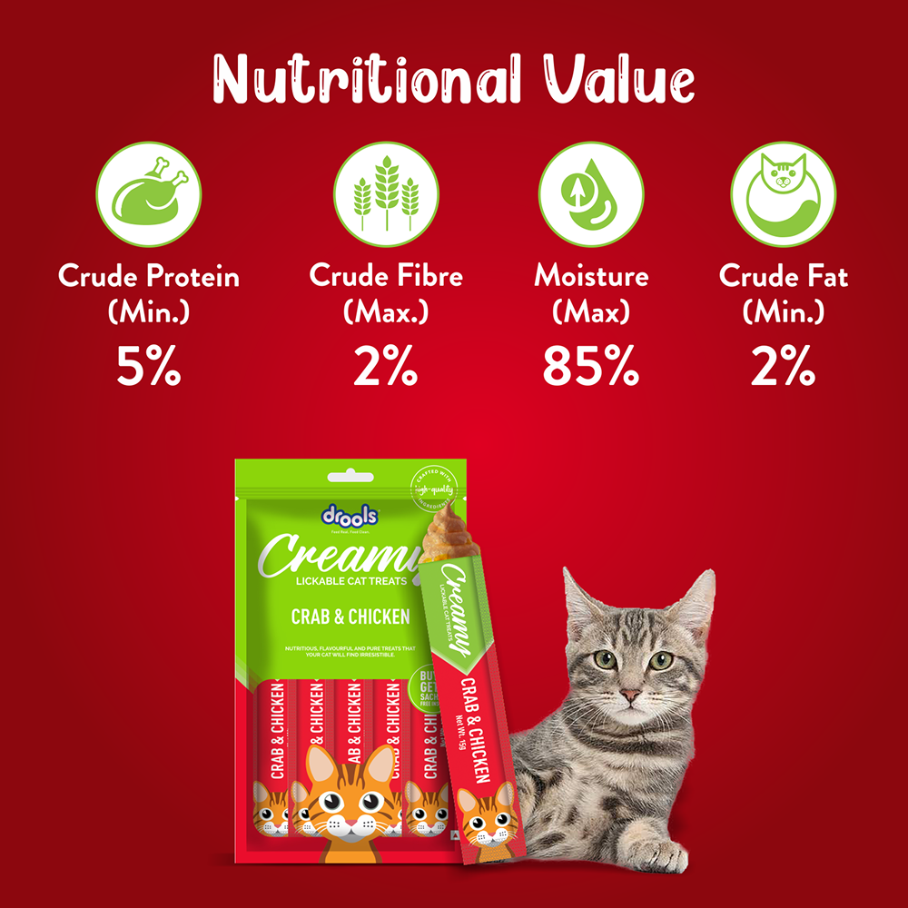Drools Crab & Chicken Creamy Cat Treats image 4