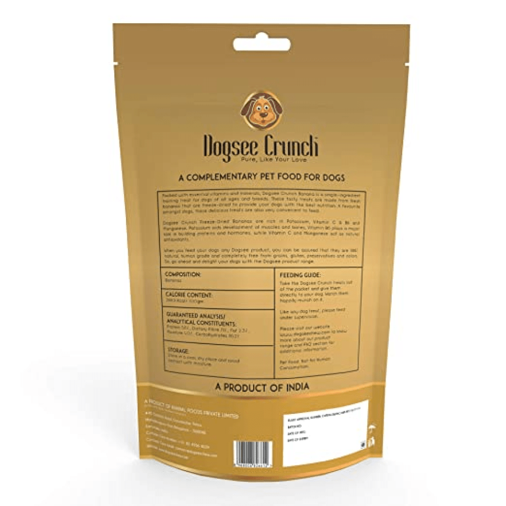 Dogsee Crunch Freeze Dried Banana Dog Treats image 3
