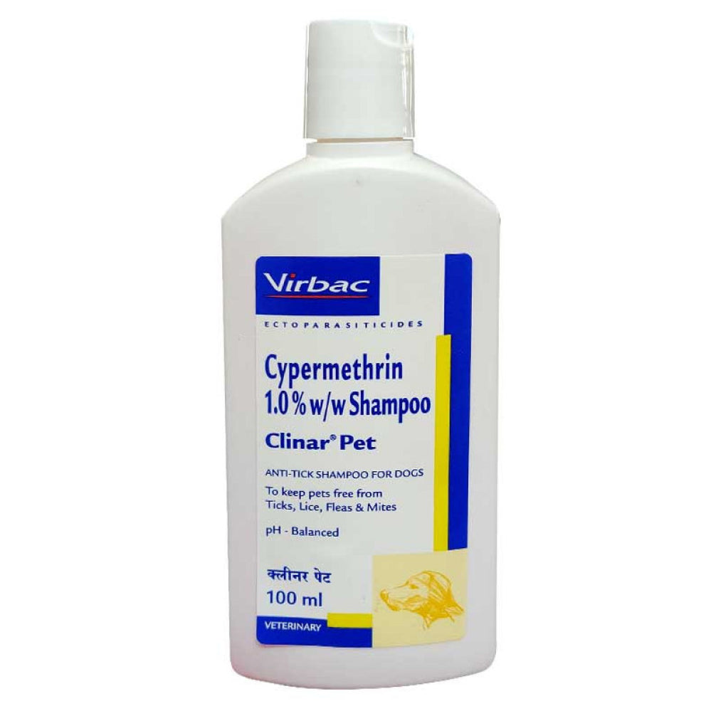 Clinar Pet Anti Tick & Flea Shampoo for Dogs (100ml) image 2
