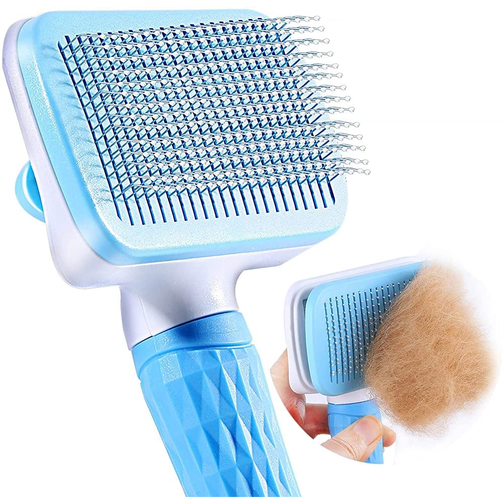 QPets Slicker Brush for Dogs and Cats (Blue) image 6