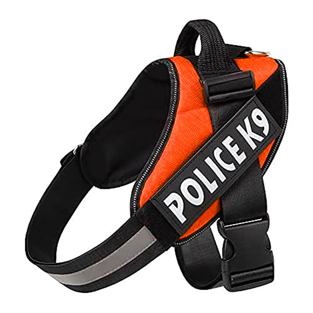 Skatrs Police K9 Harness for Dogs (Orange) image 2