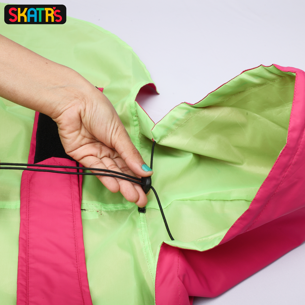 Skatrs Full Coverage Cape Style Raincoat for Dogs and Cats (Pink) image 10
