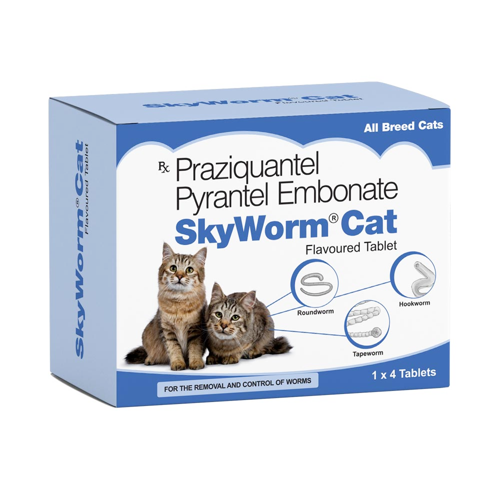 Skyec Skyworm Cat Deworming Tablet (pack of 4 tablets) image 2