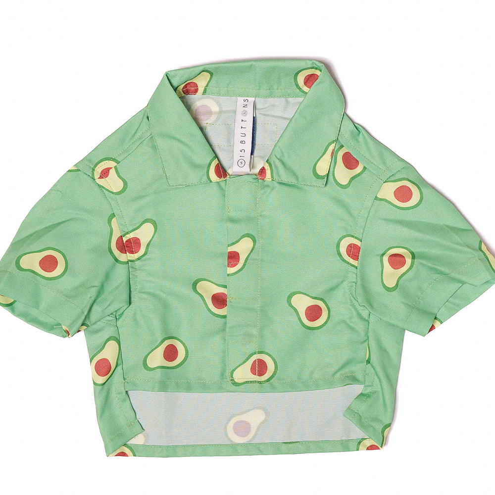 15 Furries Avocado Shirt for Cats (Green) image 2