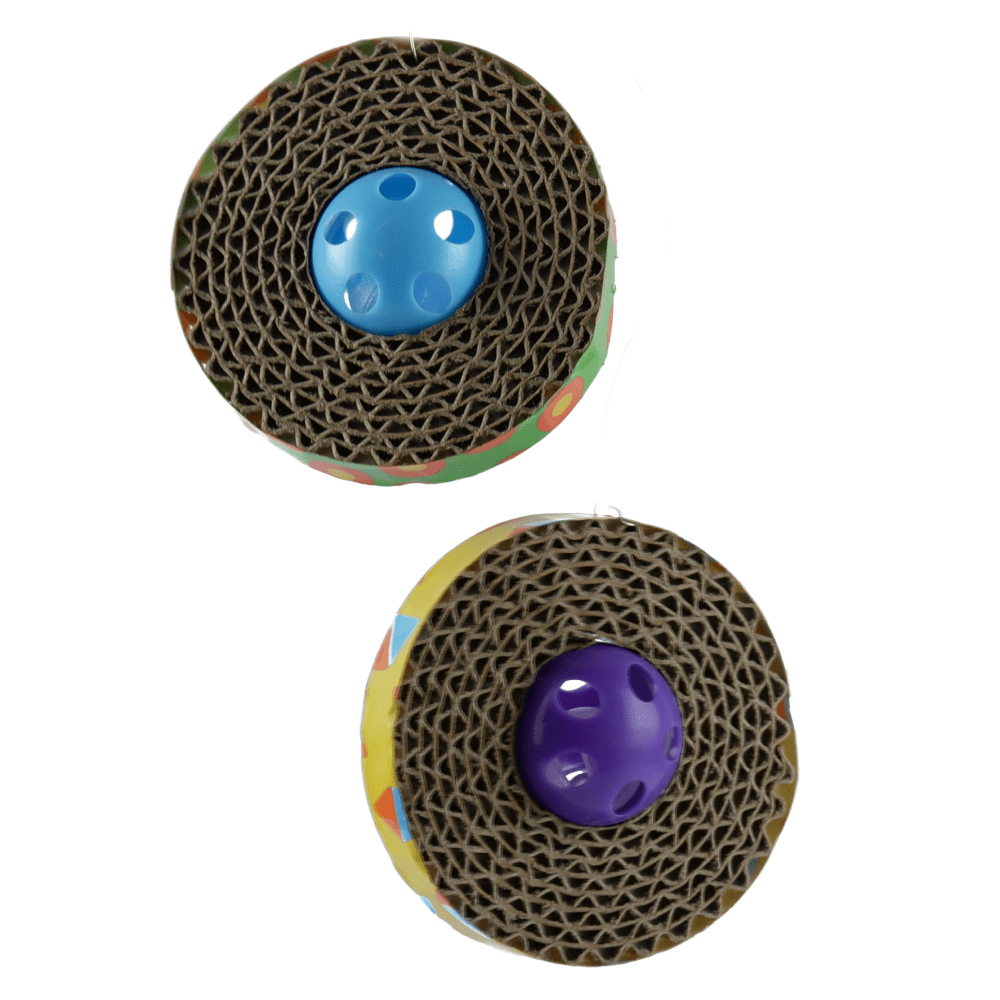 Outward Hound Spin & Scratch and Trixie Playing Rod with Plush Mouse Toy for Cats Combos image 5