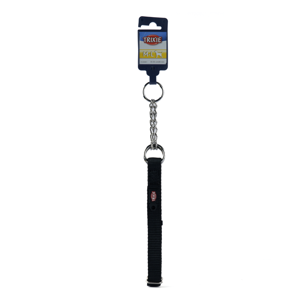 Trixie Premium Choke Collar for Dogs (Jet Black) image 2