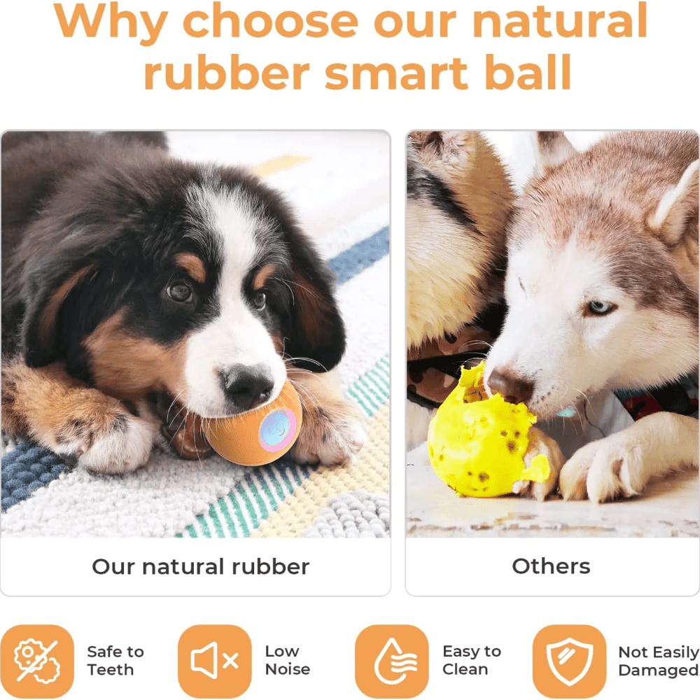 Cheerble Wicked SE Ball Toy for Dogs (Orange) | For Medium Chewers image 7