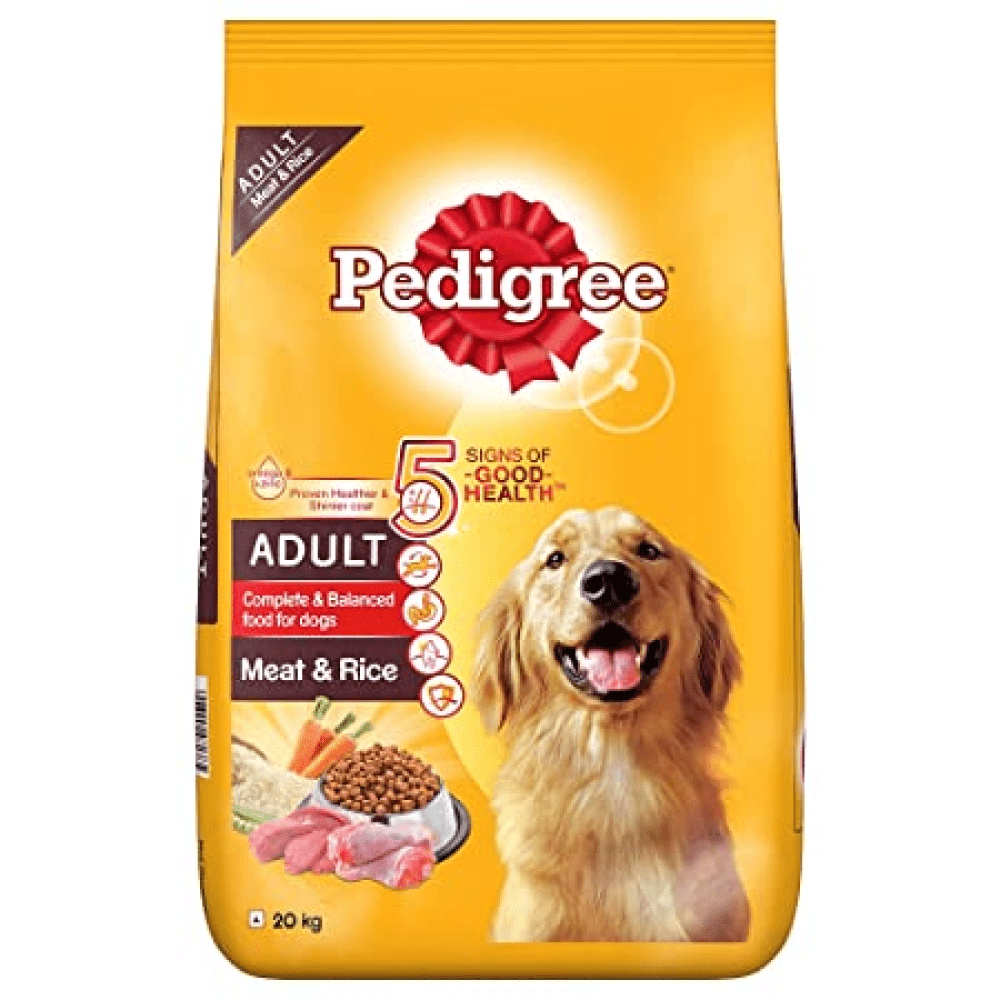 Pedigree Meat & Rice Dry and Chicken and Liver Chunks in Gravy Wet Adult Dog Food Combo image 4