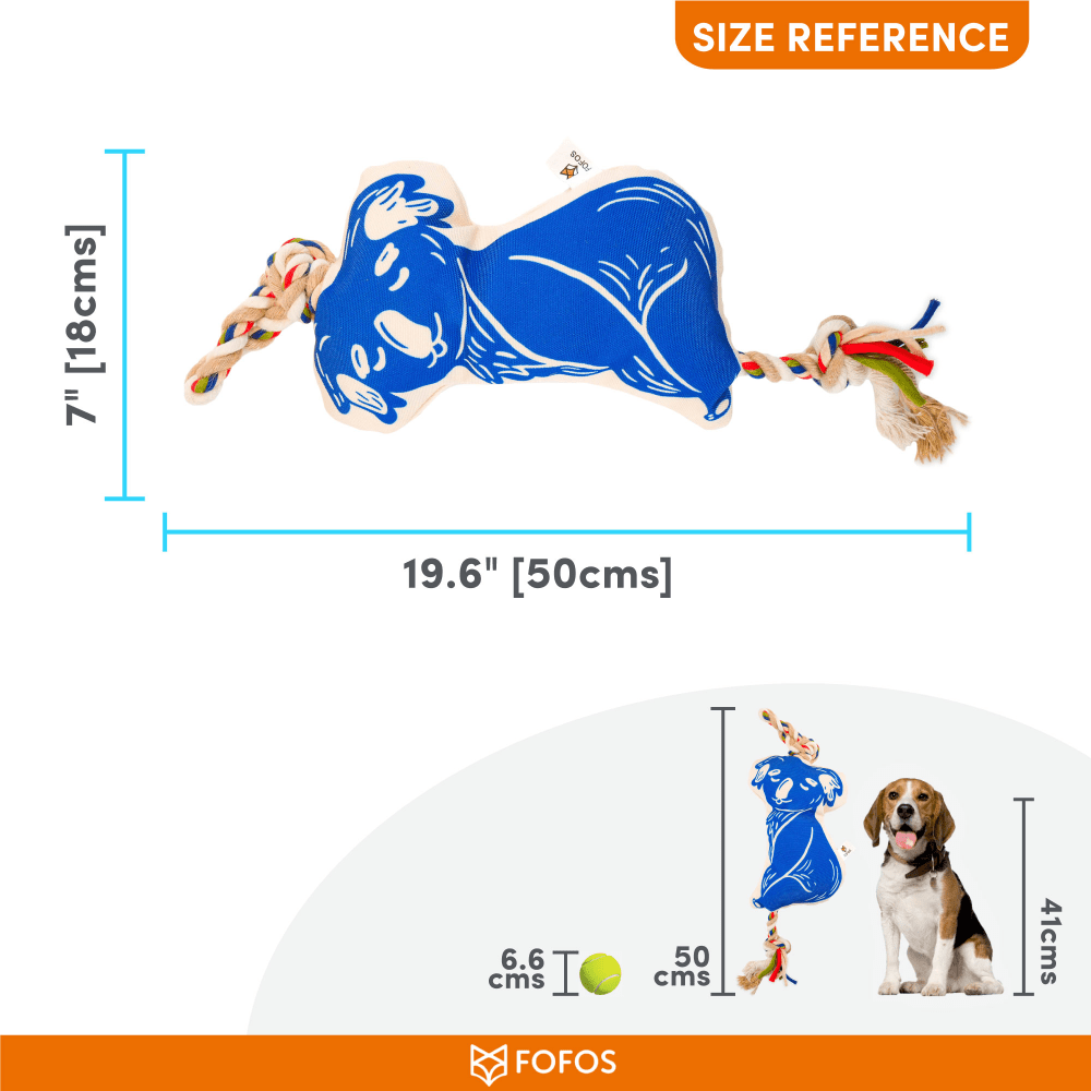 Barkbutler x Fofos Flossy Rope Toy With Koala for Dogs image 3