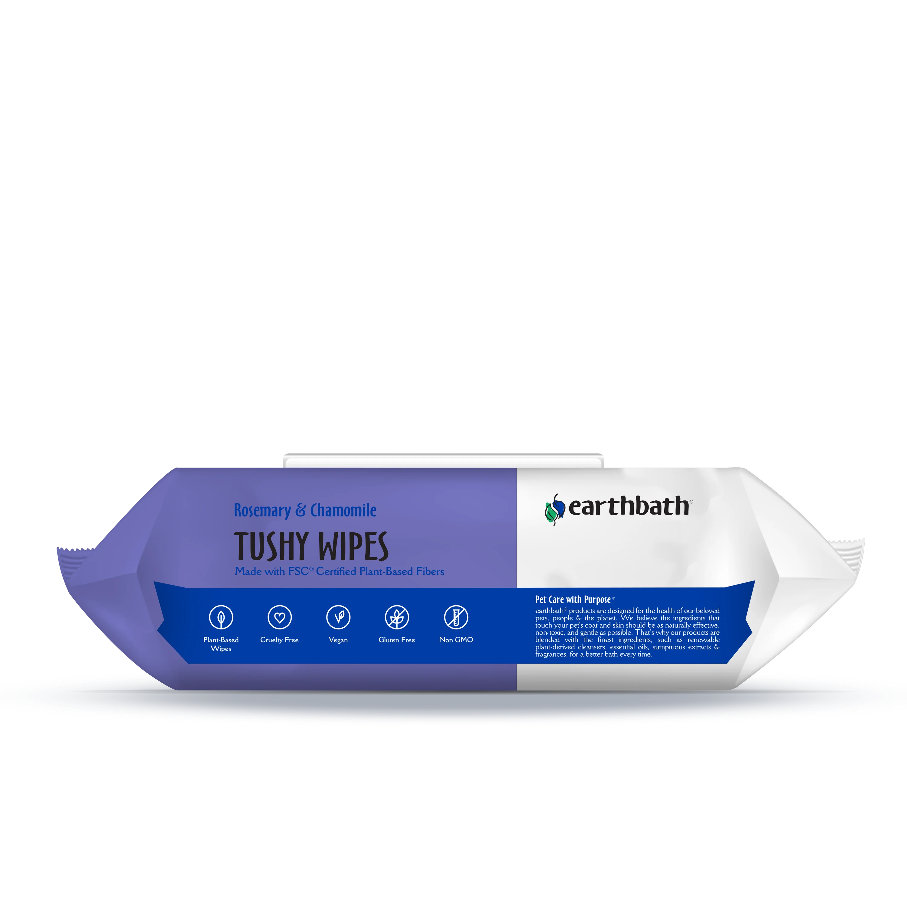 EarthBath Rosemary and Chamomile Scented Tushy Wipes for Dogs and Cats image 7