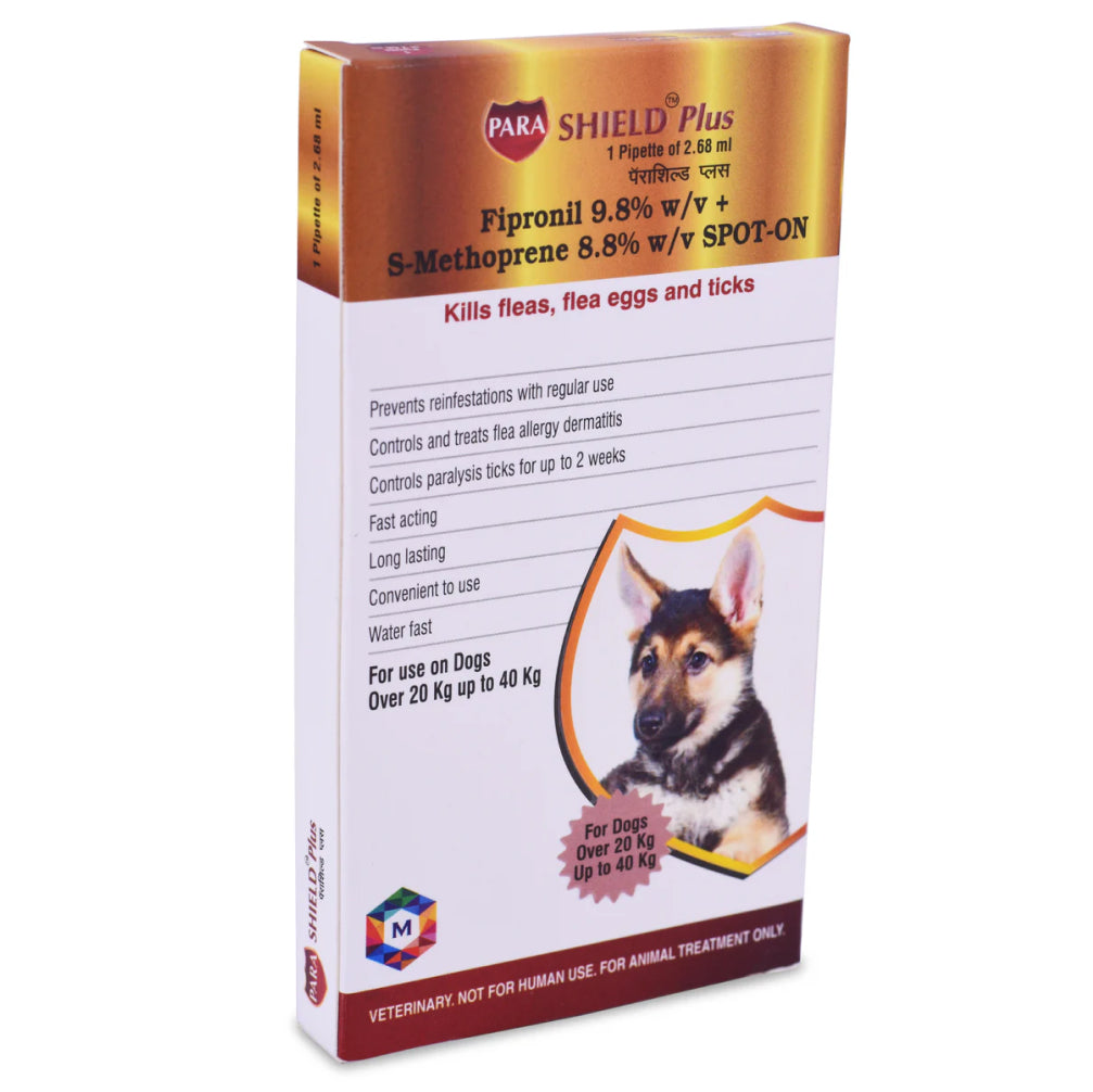 Medfly Healthcare Parashield Plus Spot On for Dogs (20 to 40kg)