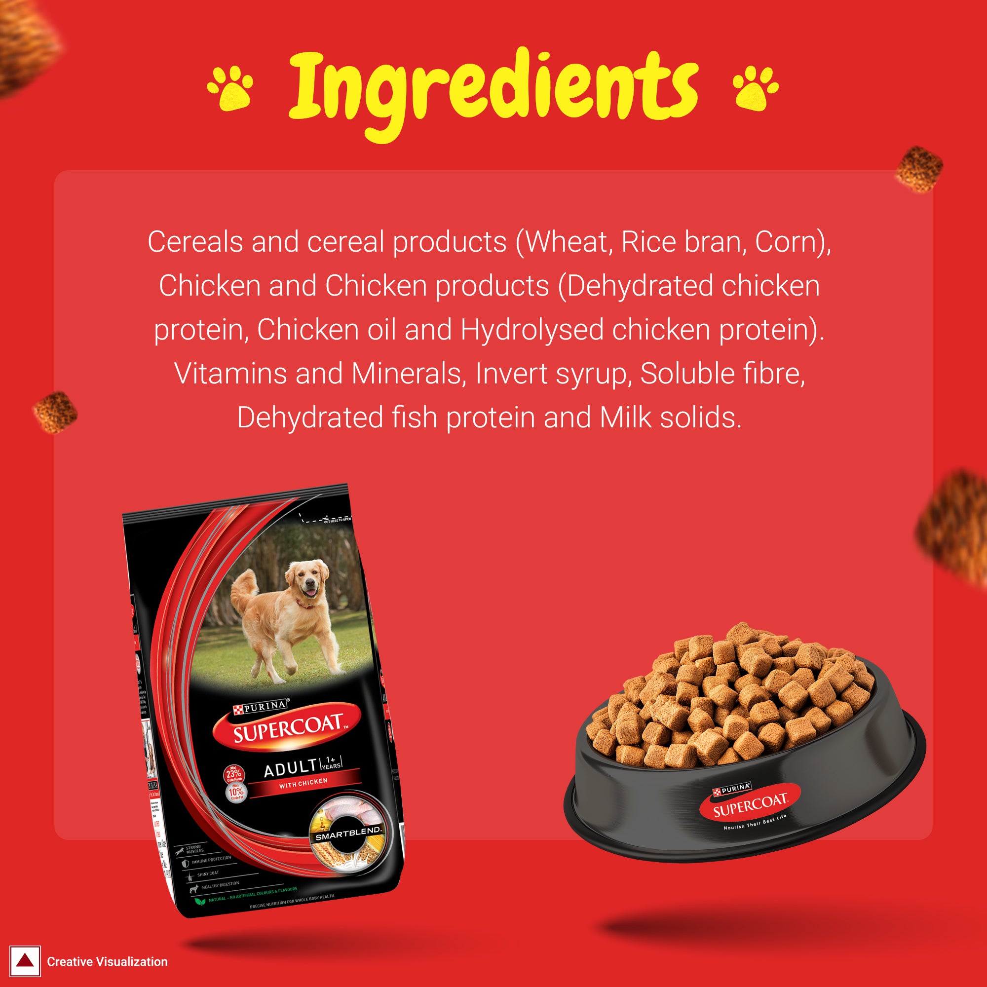 Purina SuperCoat with Chicken Smartblend Adult Dog Dry Food (1+ Years) image 4