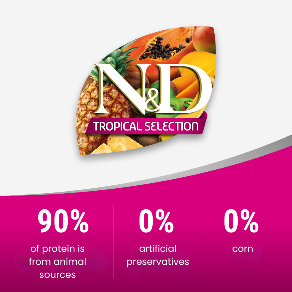 Farmina N&D Tropical Selection Chicken Adult Dog Medium & Maxi Dry Food image 7