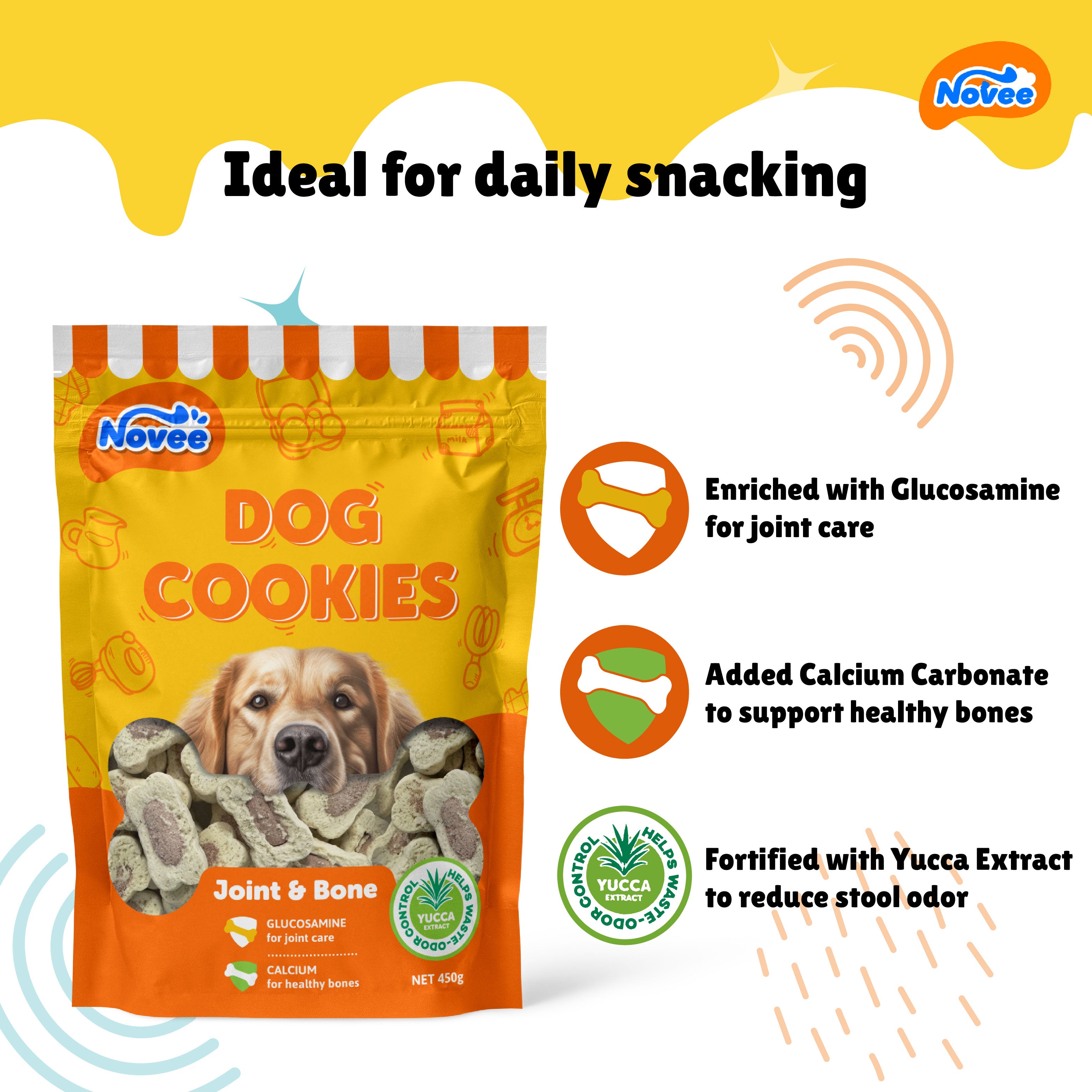 Novee Joint and Bone Support Cookie Dog Treats image 3