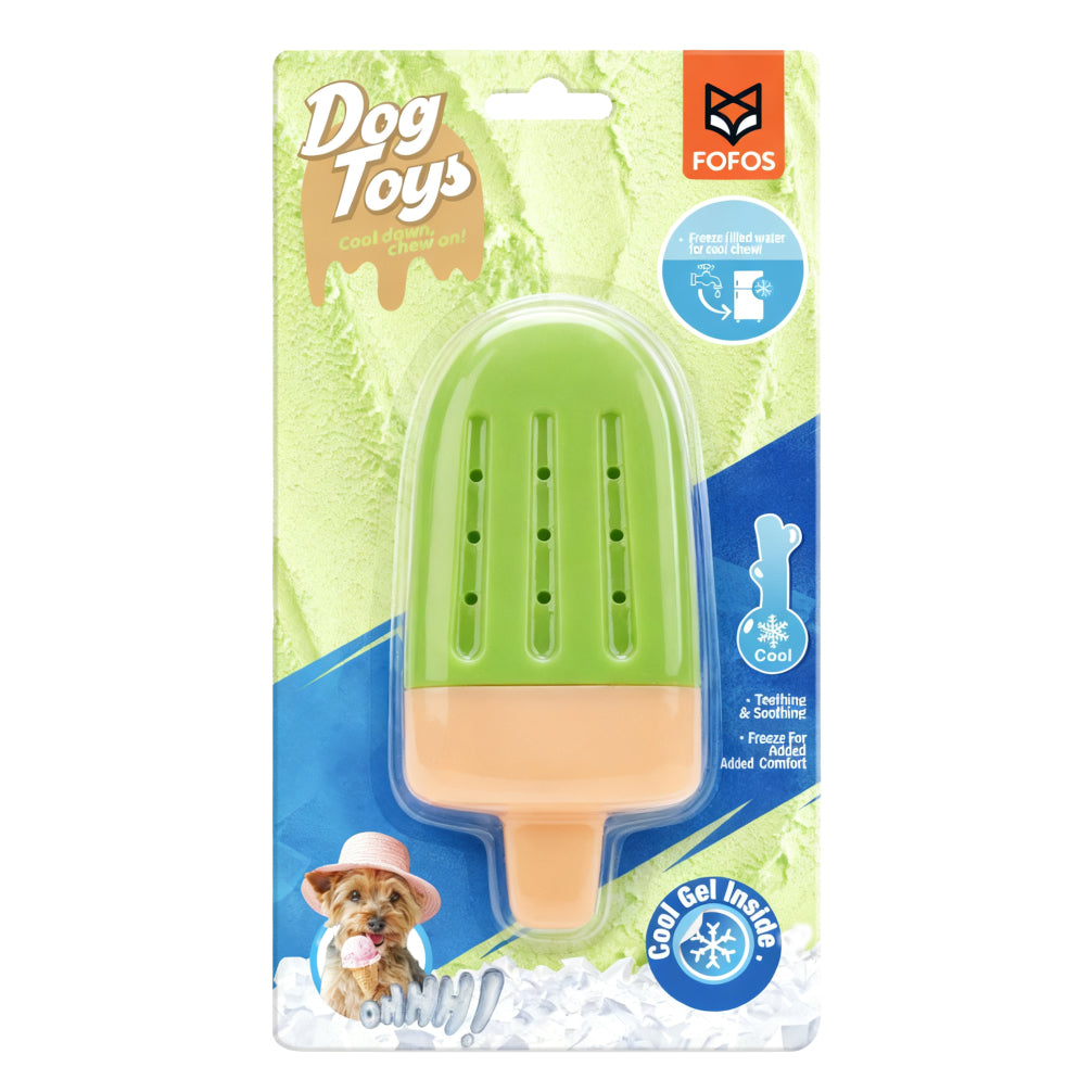 Fofos Ice Lolly Shaped Cooling Toy for Dogs (Green) image 1