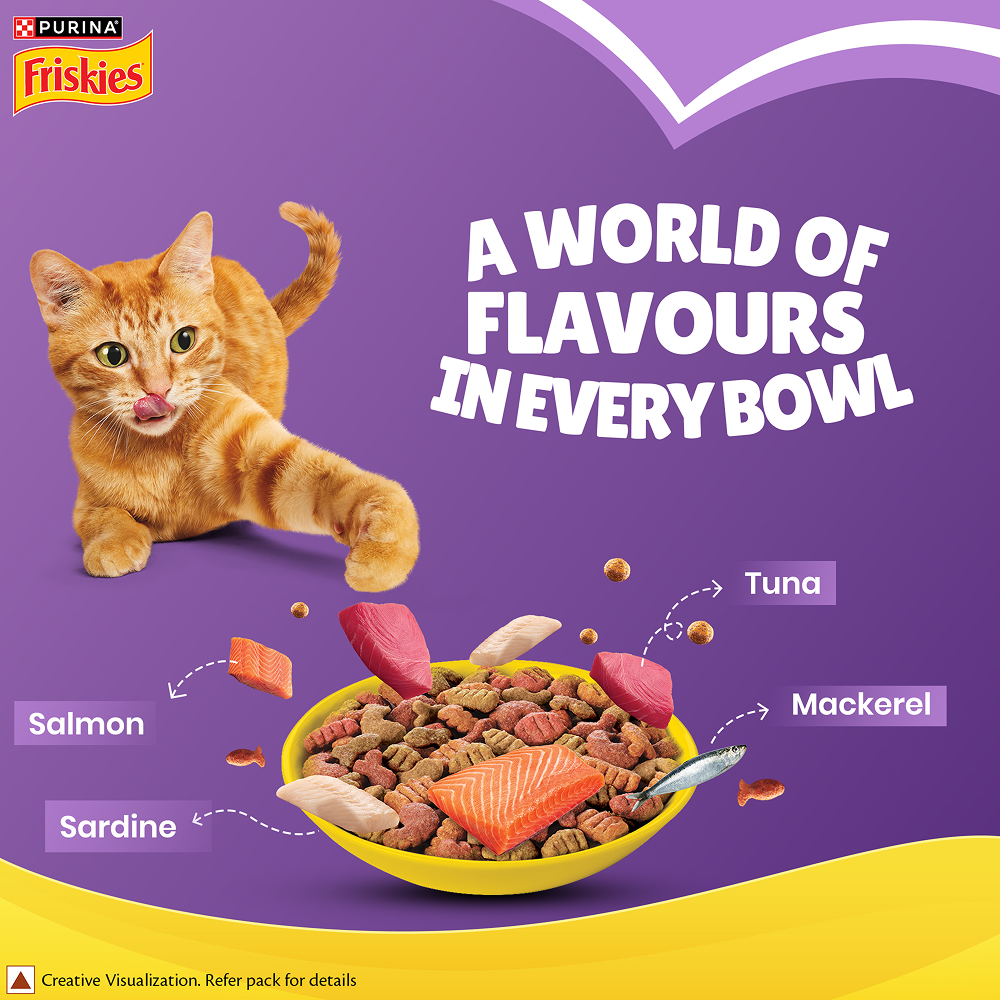 Purina Friskies Surfin Favourites Adult Cat Dry Food image 3