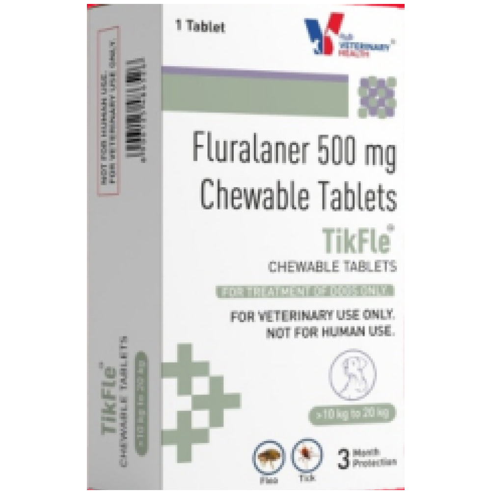 Drools TikFle Fluralaner 500mg Tick & Flea Tablet for Dogs from 10 to 20kg