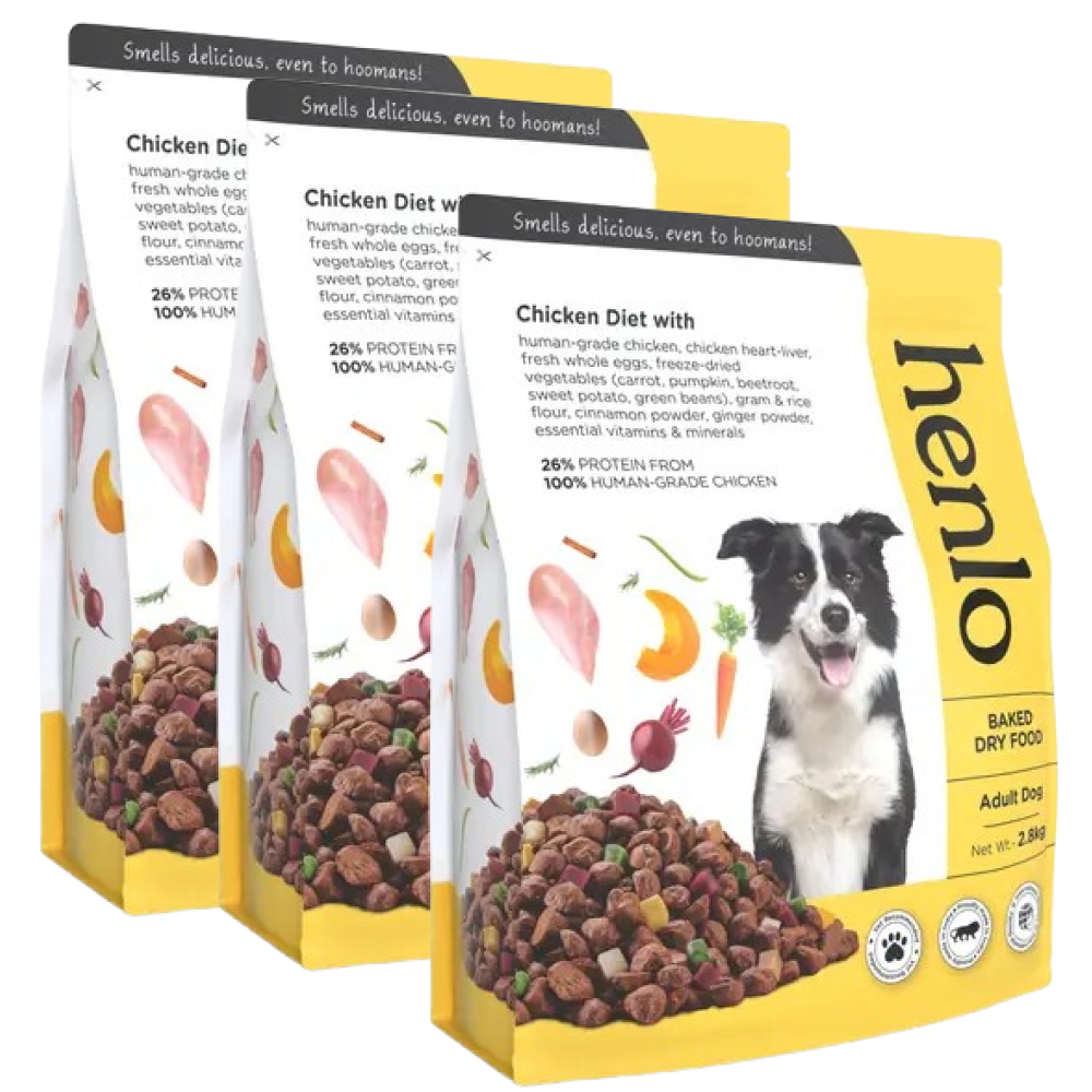 Henlo Chicken & Vegetable Baked Dry Food for Adult Dogs | 100% human grade ingredients image 10