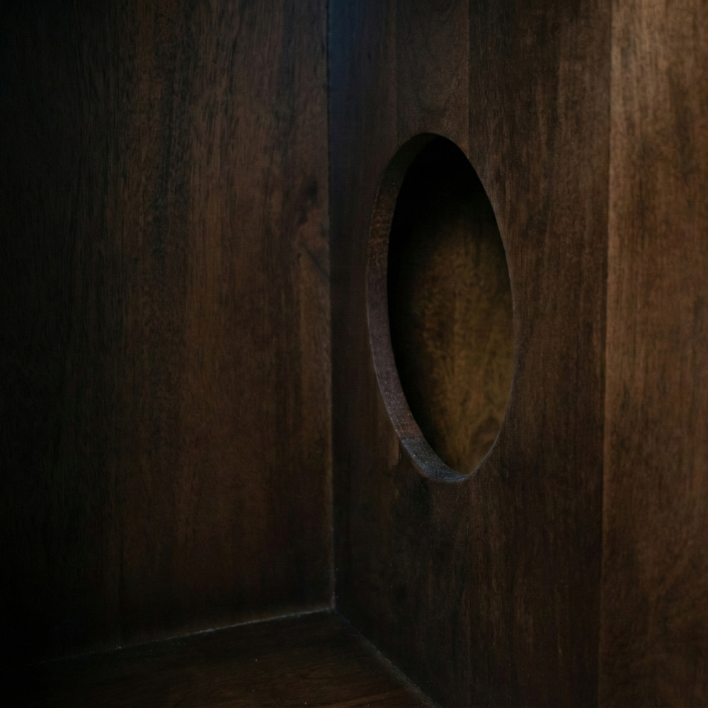FurryLiving Paco Litter Cabinet for Cats (Dark Brown) image 4