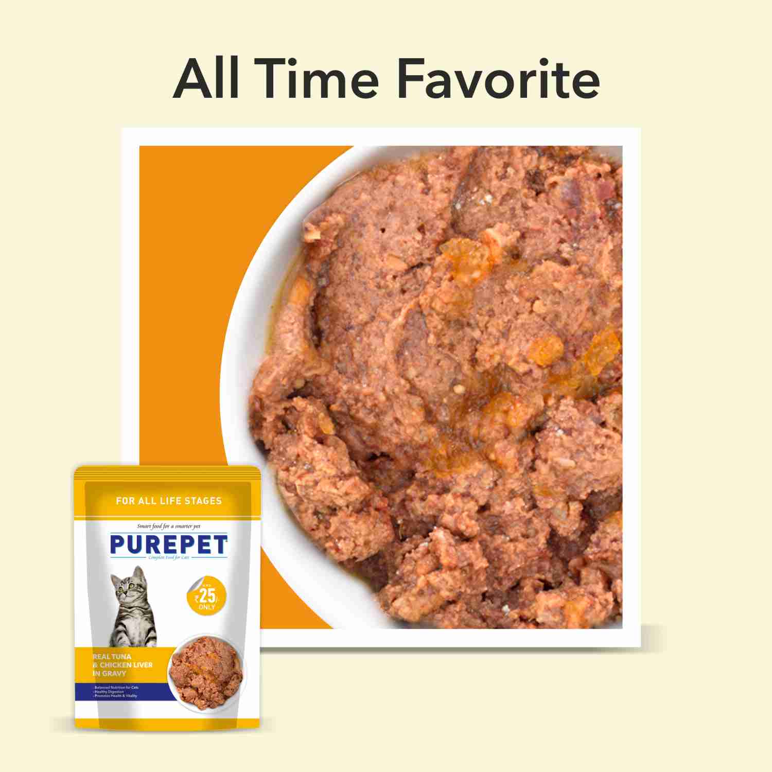 Purepet Real Tuna & Chicken Liver in Gravy Cat Wet Food image 5