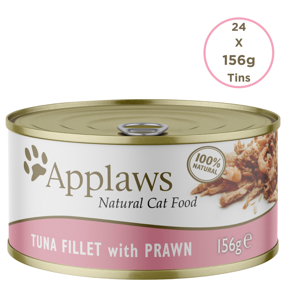 Applaws Tuna Fillet and Prawns Tinned Cat Wet Food (156g) image 8