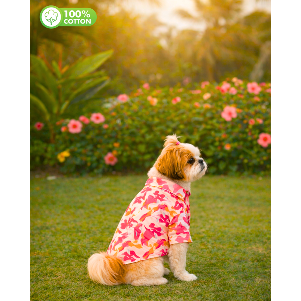 15 Furries Military Camoflage Cotton Shirts for Dogs (Pink) image 4