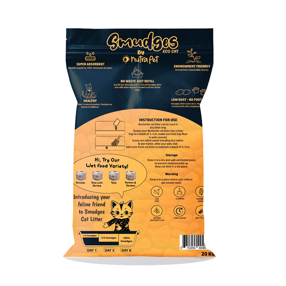 Smudges Eco Bentonite Lavender Scented Clumping Cat Litter image 2