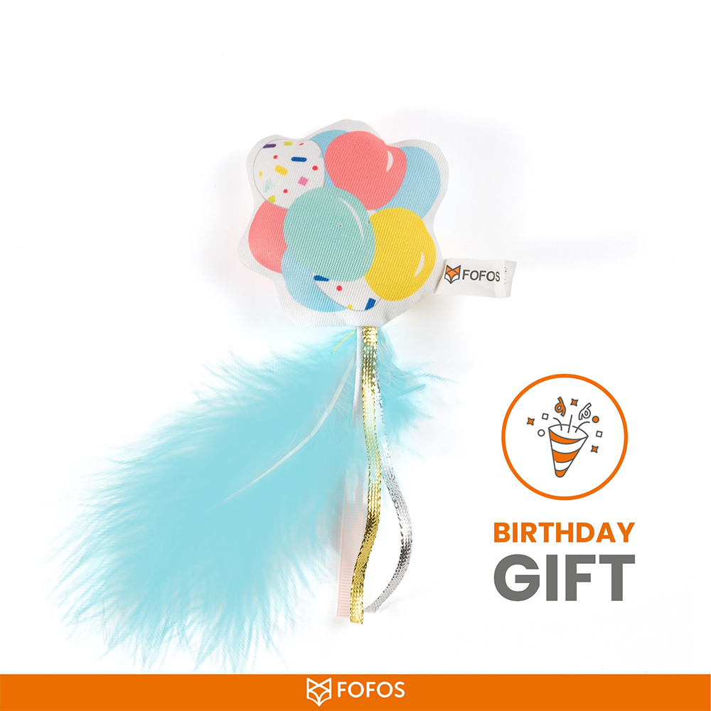 Barkbutler x Fofos Birthday Balloon Catnip Toy for Cats image 2
