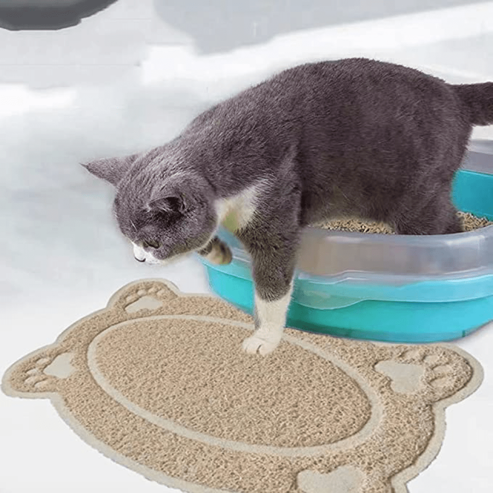 Emily Pets Oval Shaped Feeding Mat for Dogs and Cats (Black) image 2