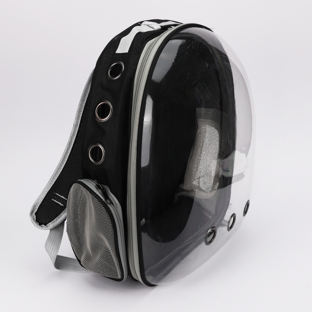 Skatrs Astronaut Space Capsule Carrier Backpack for Cats (Black) image 1